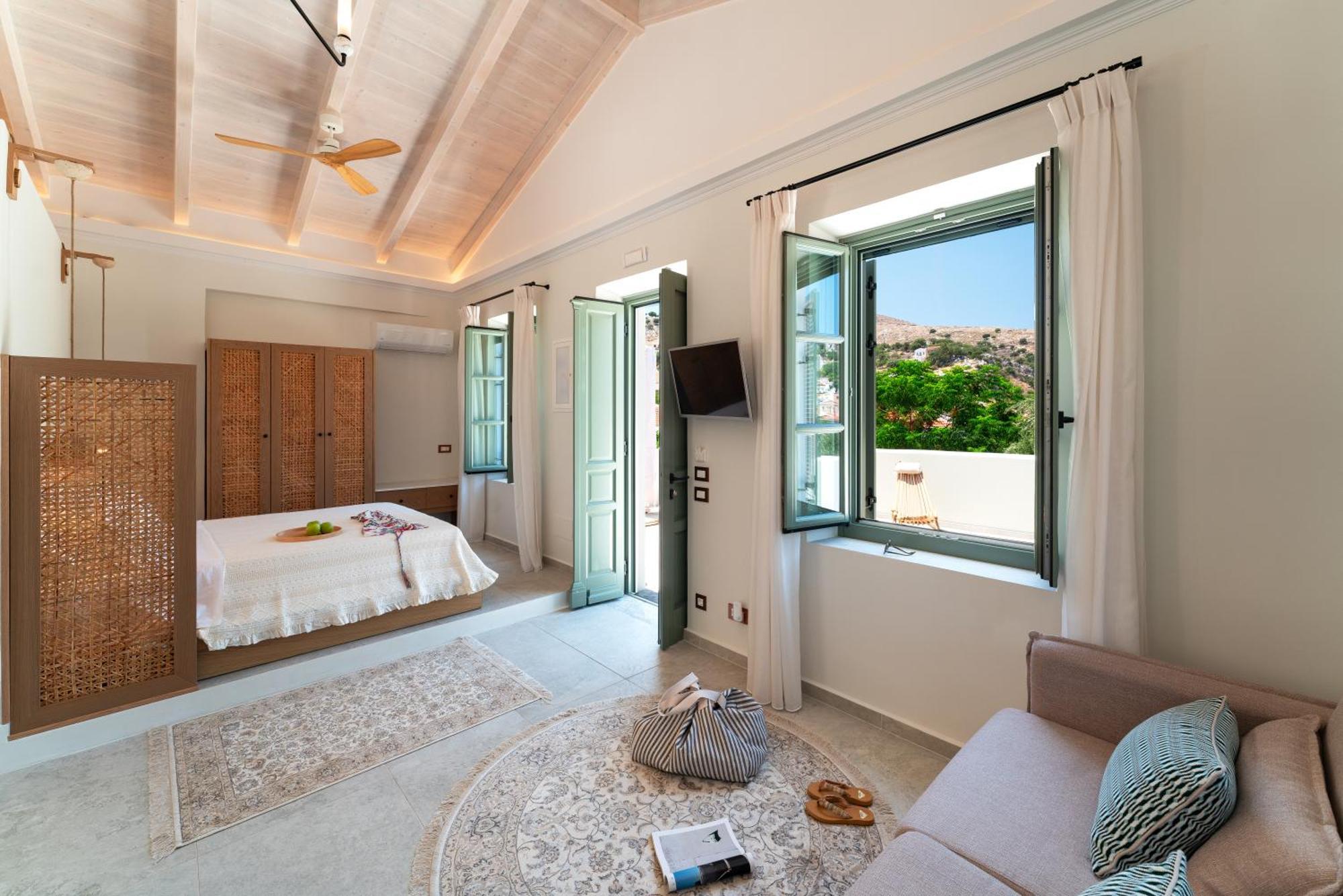 Nisomar Suites Đảo Sými Ngoại thất bức ảnh